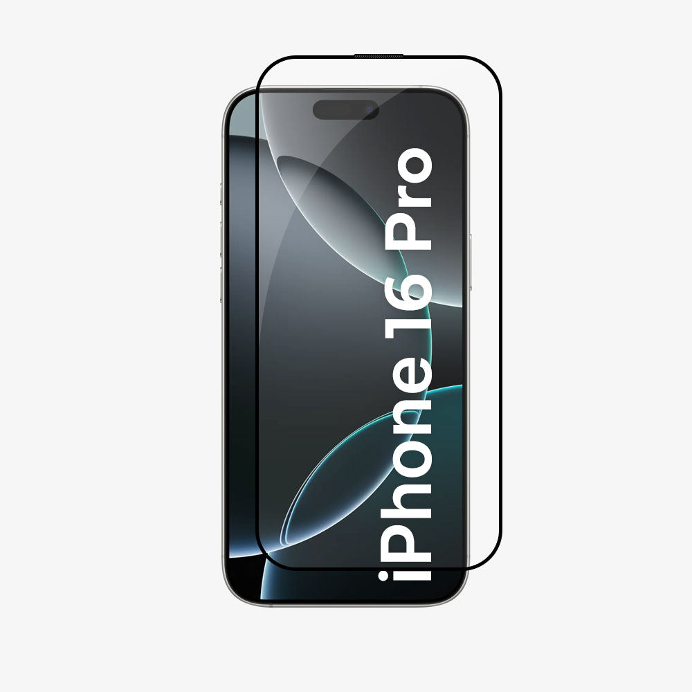 5D Full Cover Tempered Glass Screen Protector for iPhone 16 Pro (10 Pcs / Pack)