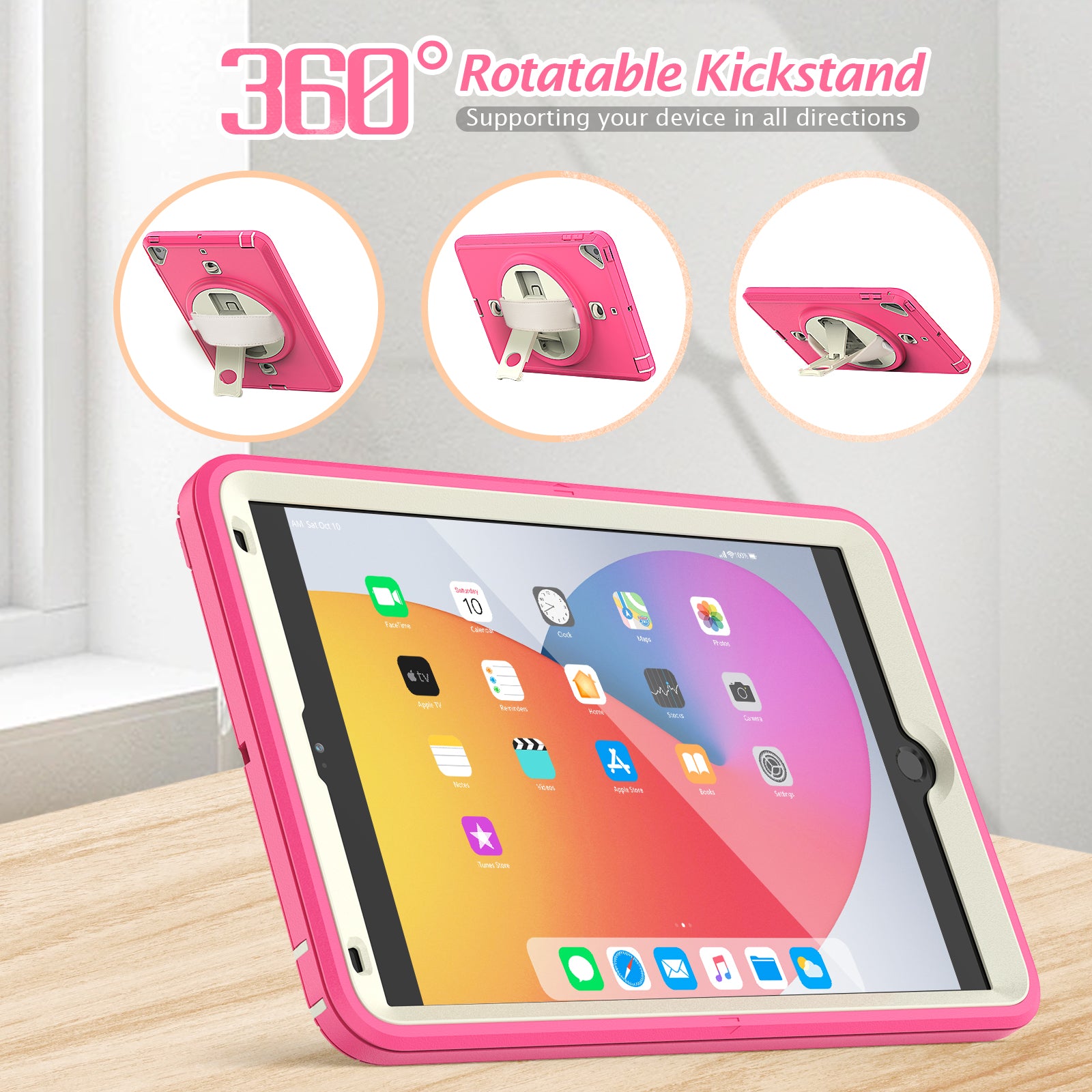 Kids Shockproof Strap Stand Case for iPad Mini 6