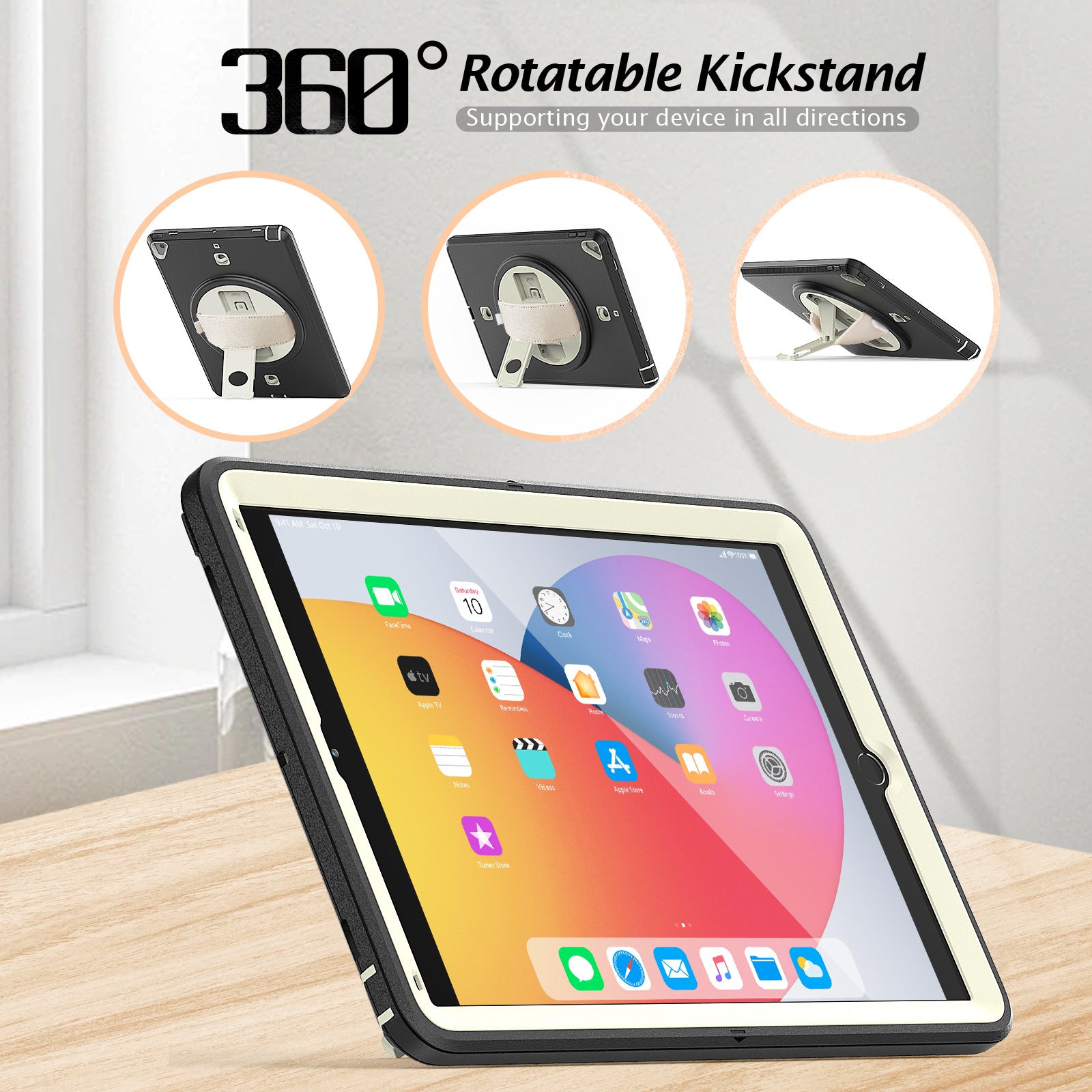 Kids Shockproof Strap Stand Case for iPad 10.2" (2019/2020/2021)