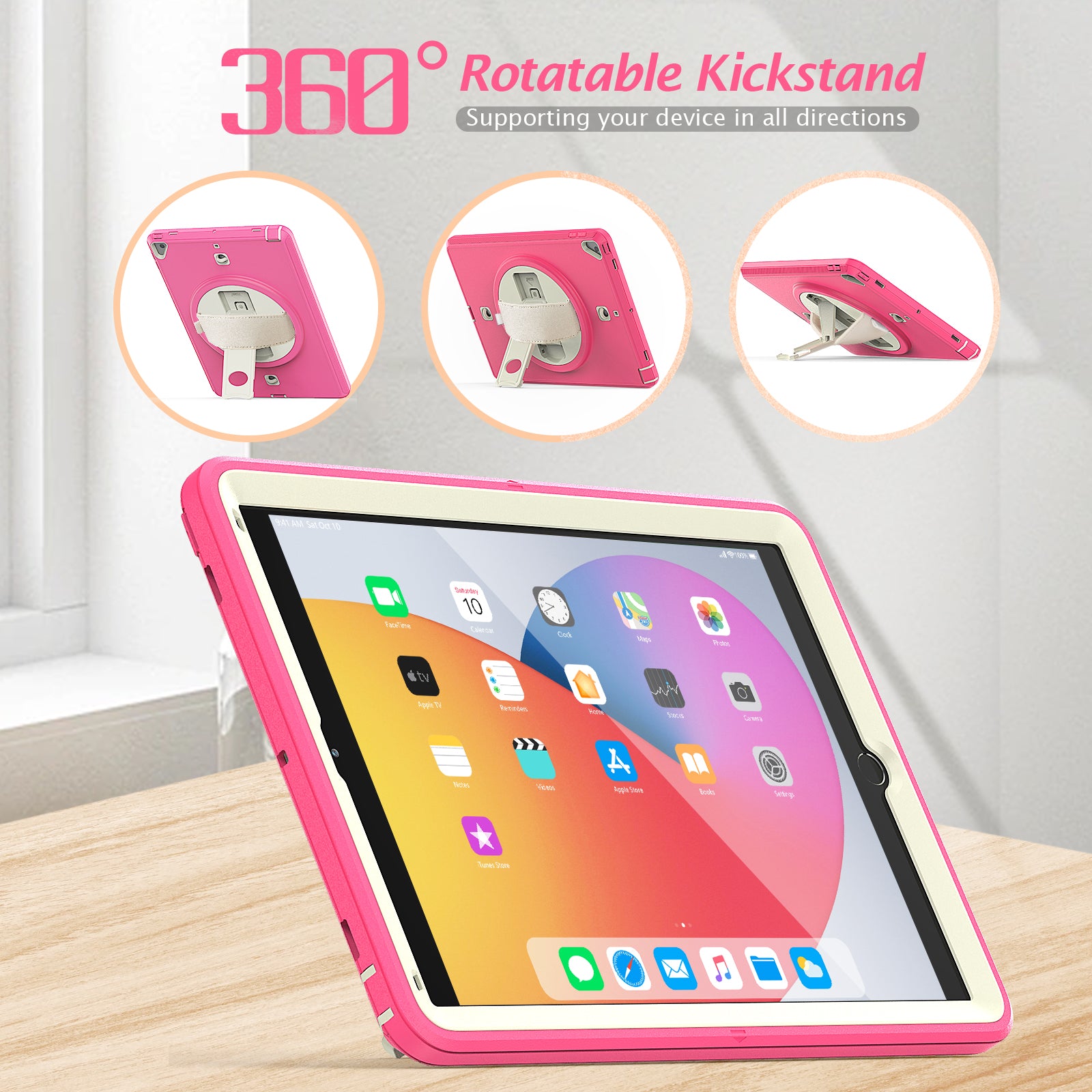 Kids Shockproof Strap Stand Case for iPad 10.2" (2019/2020/2021)