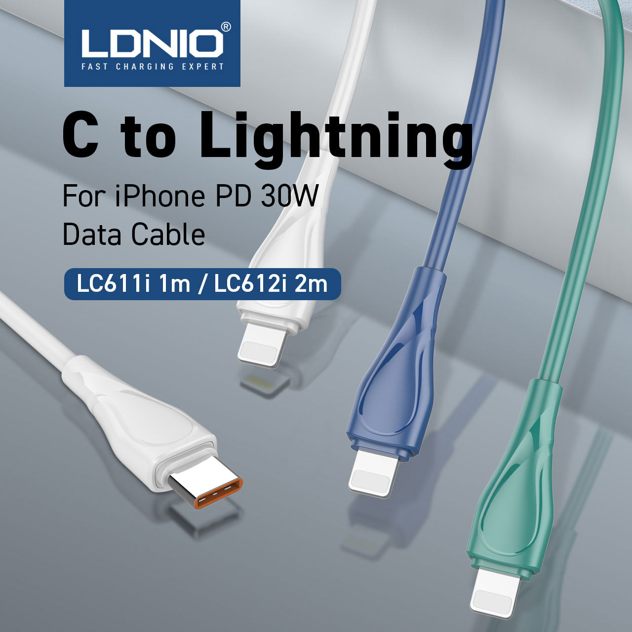 [LC611i / LC612i] 30W Type-C to Lightning Data Cable