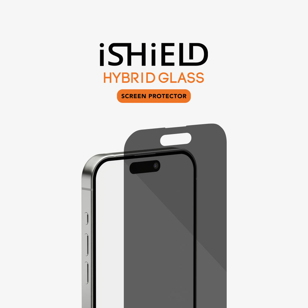 iShield Shatterproof Hybrid Glass Privacy Screen Protector for iPhone 14 Plus