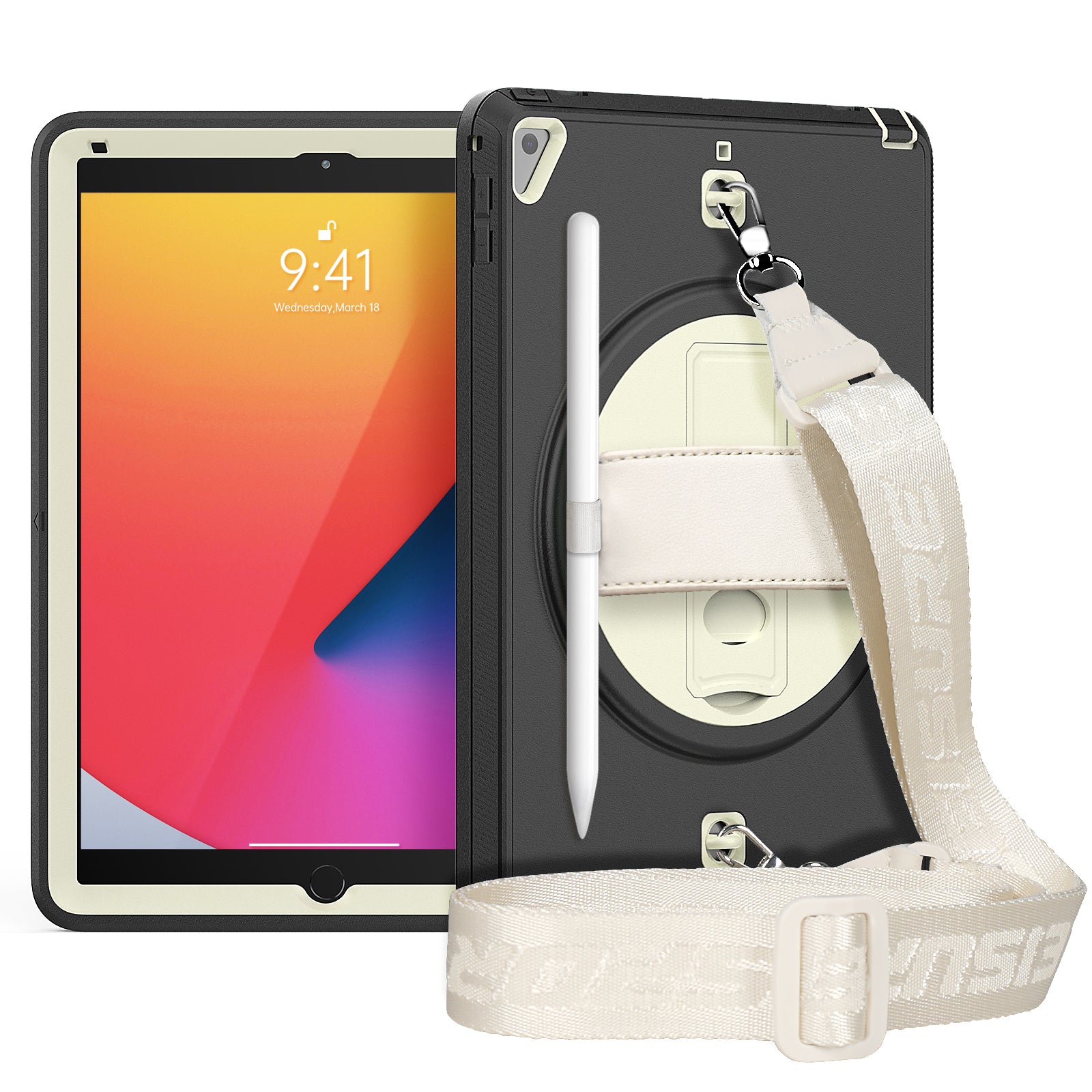 Kids Shockproof Strap Stand Case for iPad 10.2" (2019/2020/2021)