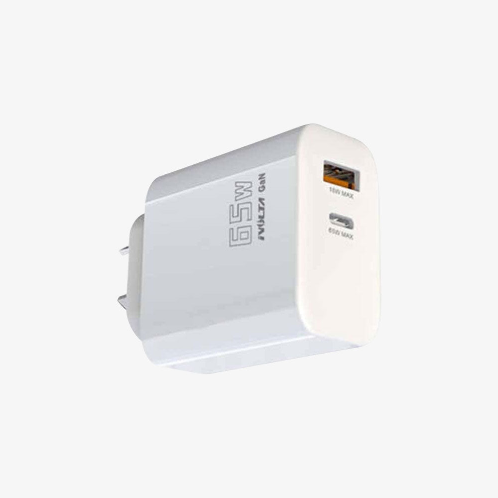 iVolta BOOST↑GaN 65W USB-C PD + USB-A Wall Charger [Certified]