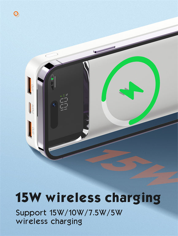 [PQ11] 10000mAh Led Digital Display Wireless Power Bank