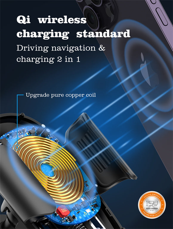 [MW21-1] Wireless Charging Car Phone Holder