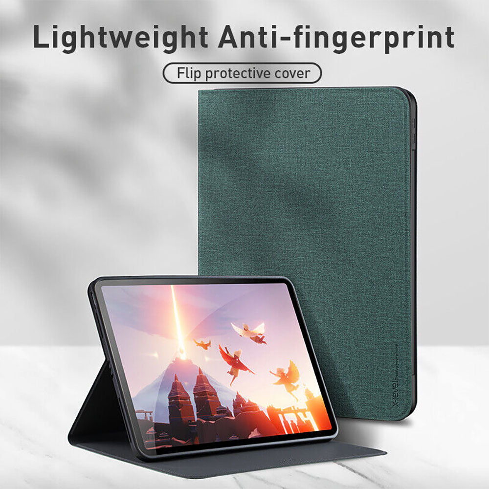 360 Degrees Rotaion Flip Canvas Stand Cover for iPad 10.9"