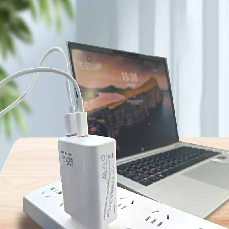 iVolta BOOST↑GaN 65W USB-C PD + USB-A Wall Charger [Certified]