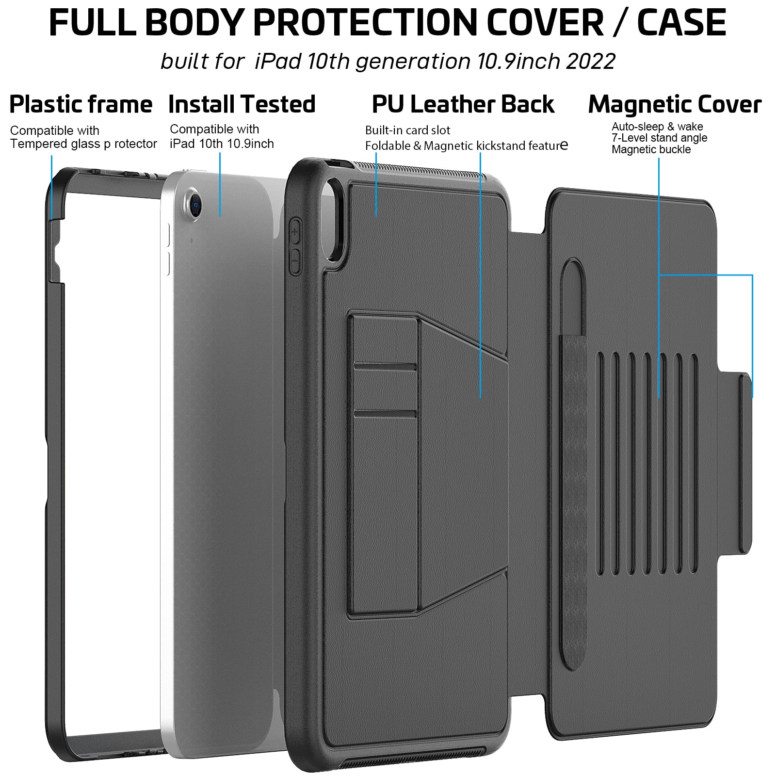 Unicon Defender [All in One] Case for iPad 10th gen 10.9" (2022)