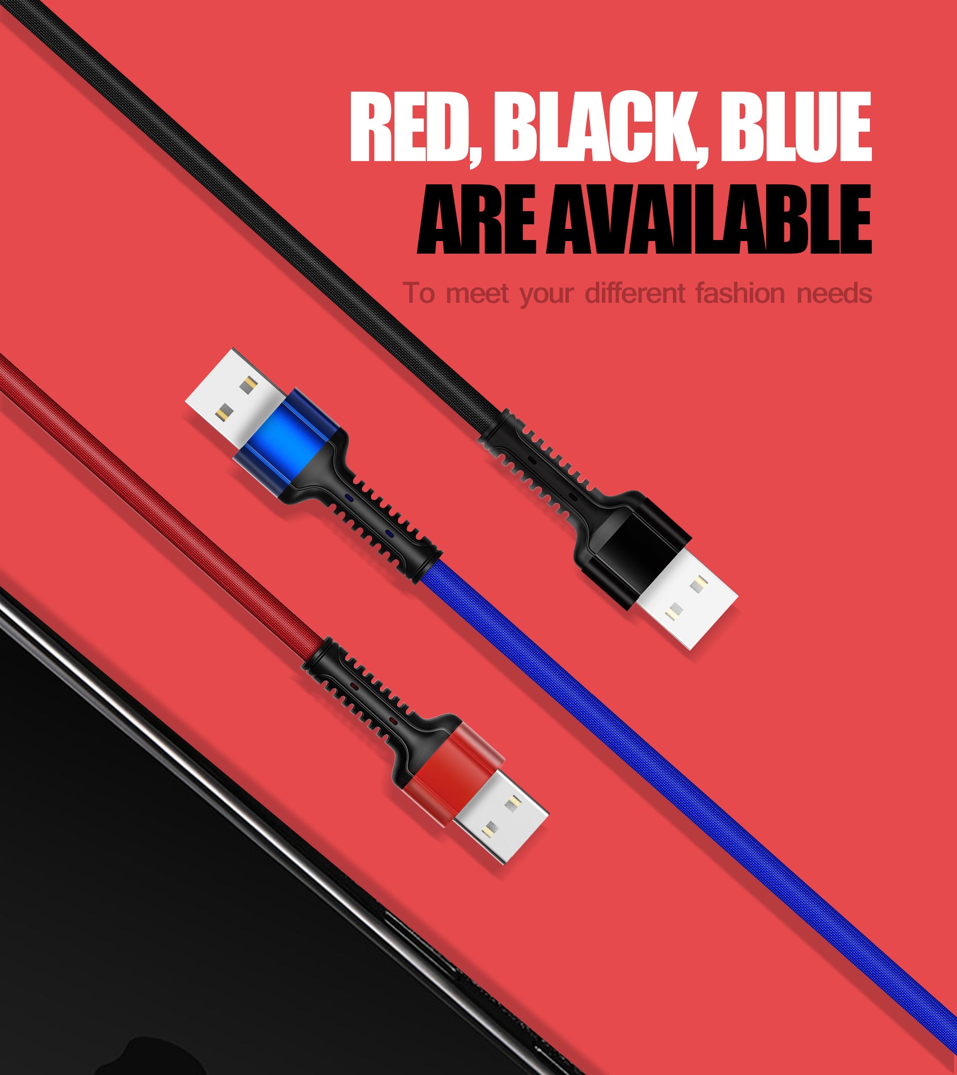 [LC93] 3 in 1 Data Cable 1.2m (Lightning / Type-C / Micro)