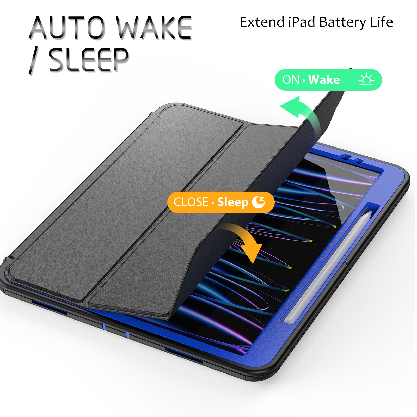 Auto Sleep wake Case for iPad Pro 12.9" (2020/2021)