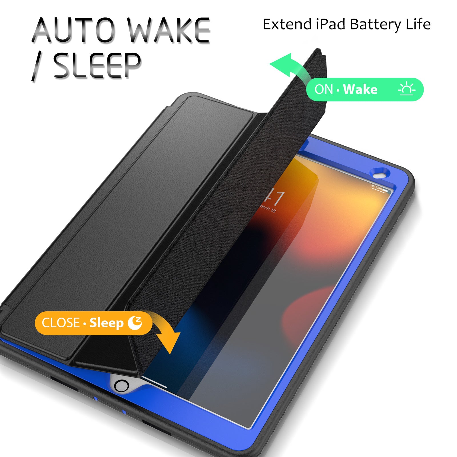 Auto Sleep wake Case for iPad 10.2" (2019/2020/2021)