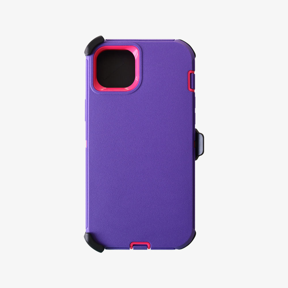 Heavy Duty Defender Case with Clip for iPhone 15