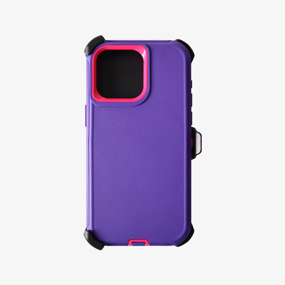 Heavy Duty Defender Case with Clip for iPhone 15 Pro Max