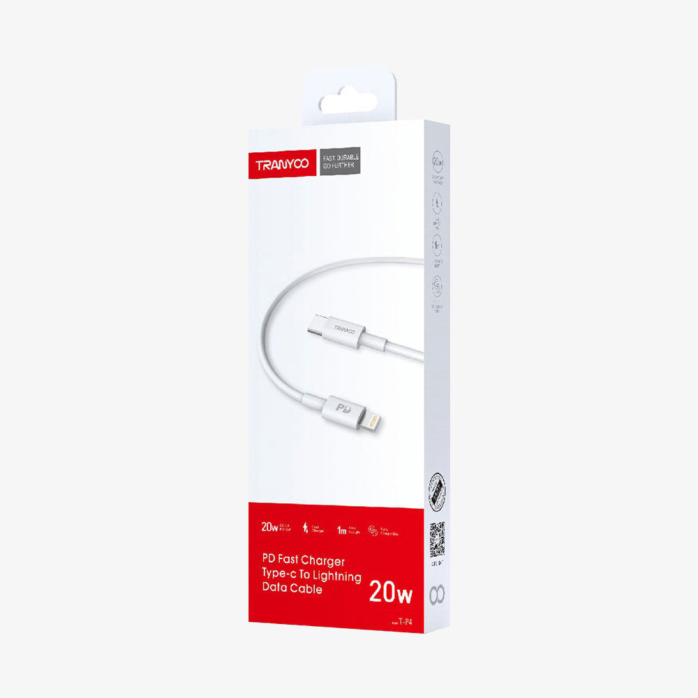 [T-P4] 20W Type-C to Lightning Data Cable 1m