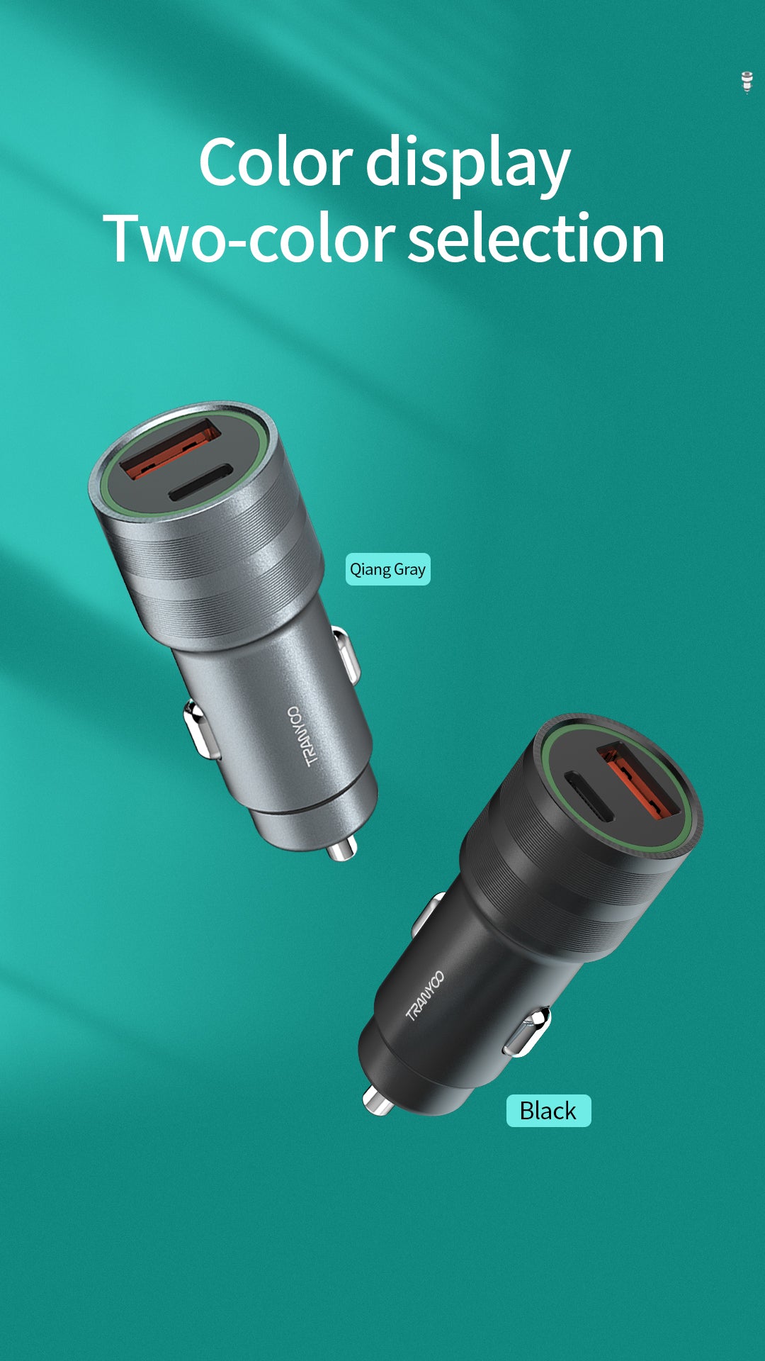 [T-C9] PD Fast Car Charger USB to Type-C
