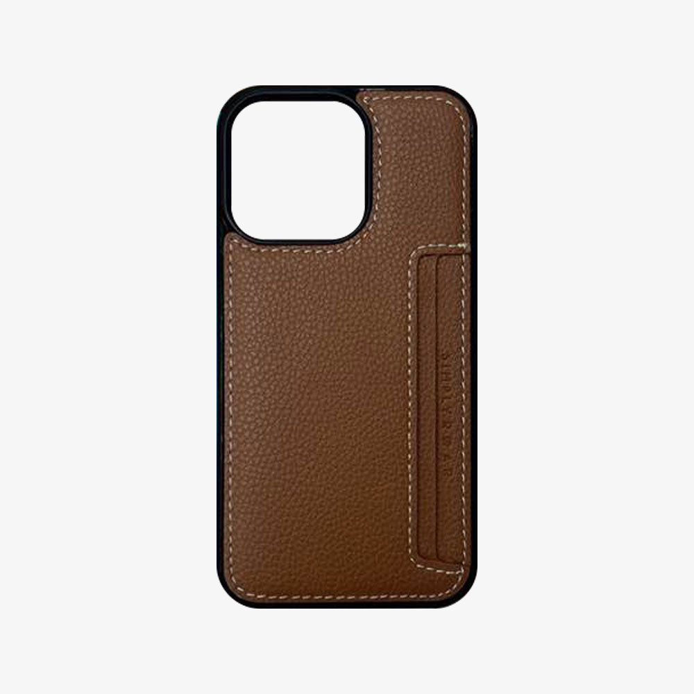 Tow Card Leather Case for iPhone 15 Pro Max