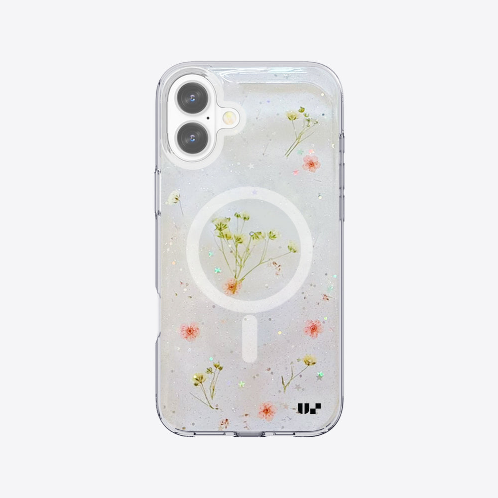 US Crystal Rock Flower MagSafe Case for iPhone 17