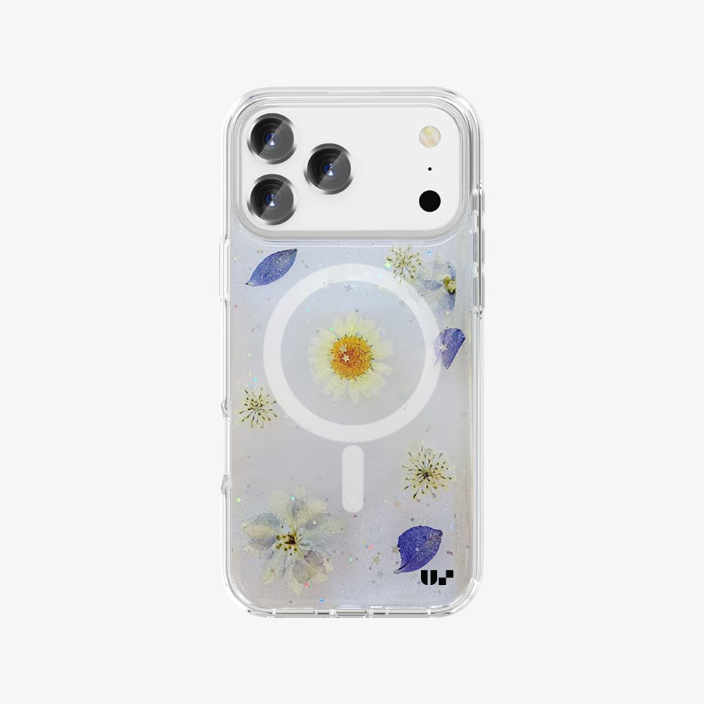 US Crystal Rock Flower MagSafe Case for iPhone 17 Pro Max