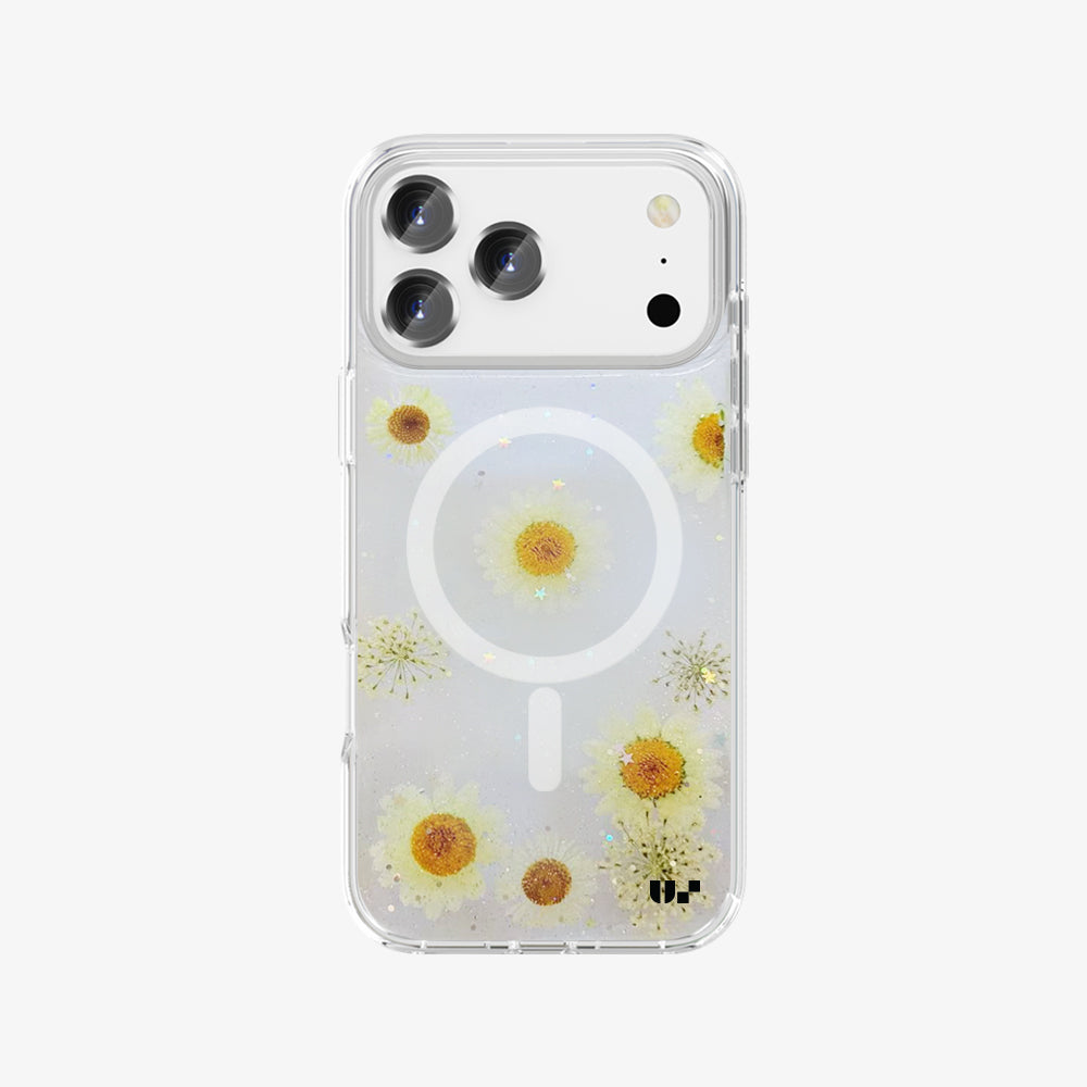 US Crystal Rock Flower MagSafe Case for iPhone 17 Pro Max