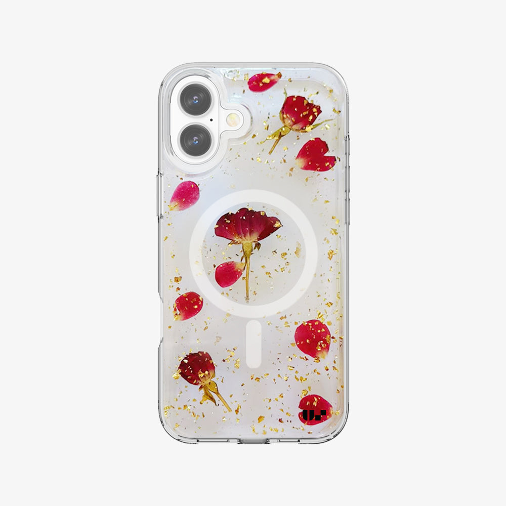 US Crystal Rock Flower MagSafe Case for iPhone 17