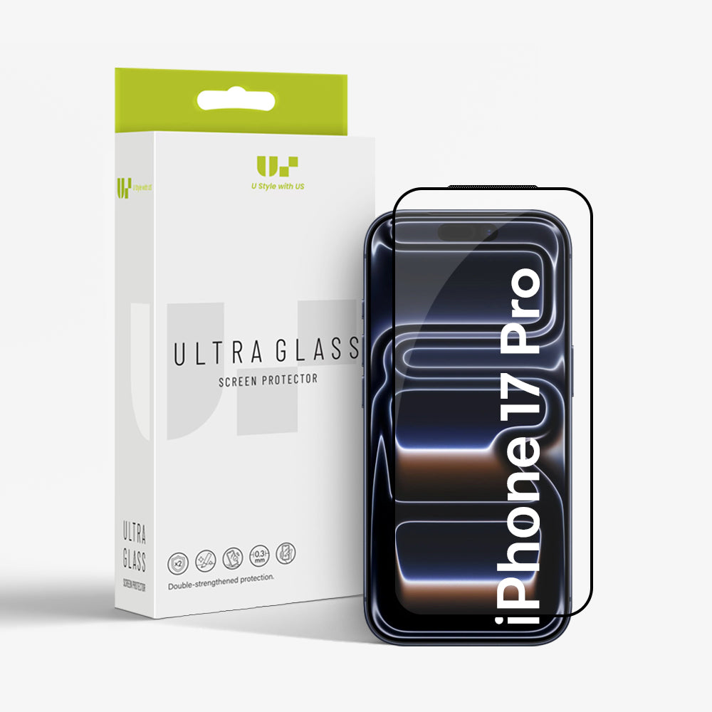 5D Full Cover Tempered Glass Screen Protector for iPhone 17 Pro (10 Pcs / Pack)