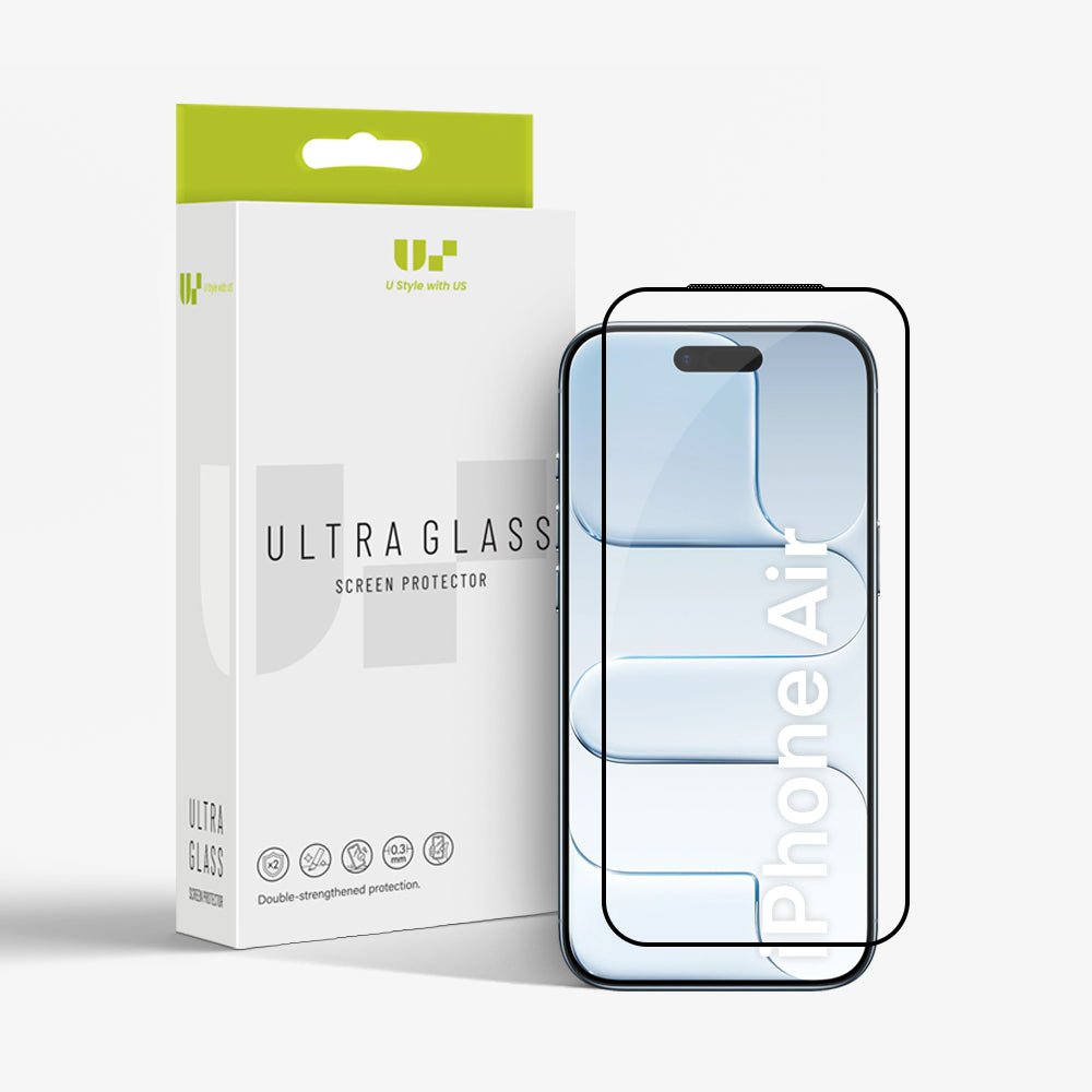 5D Full Cover Tempered Glass Screen Protector for iPhone Air (10 Pcs / Pack)